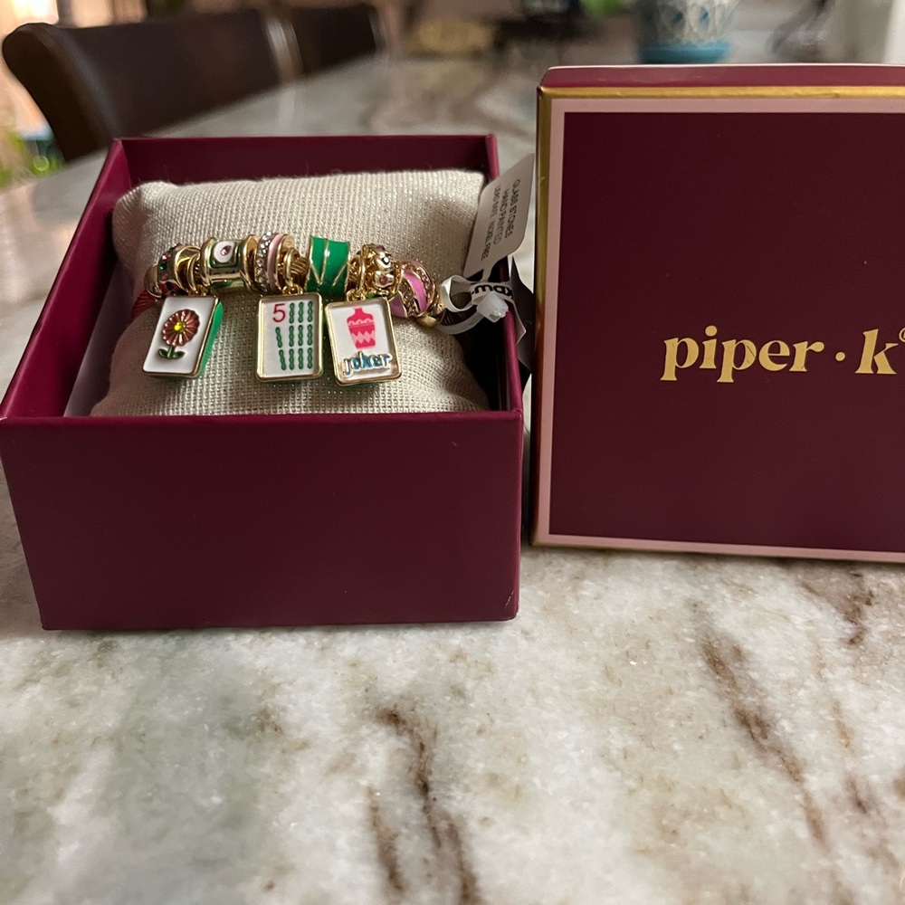 🀄️ Brand New In Box Piper K Mahjong Charm Bracelet 🀄️